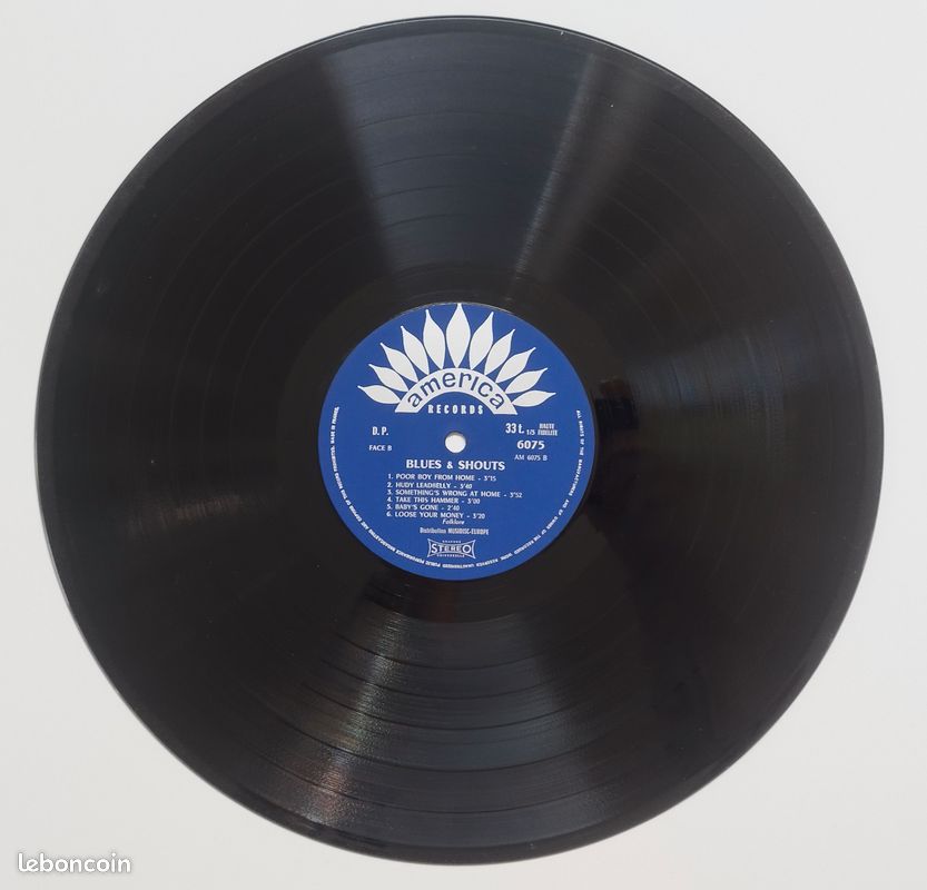 Sonny Terry & Brownie McGhee disque vinyle 33 tours LP : Shouts & Blues (image 6)