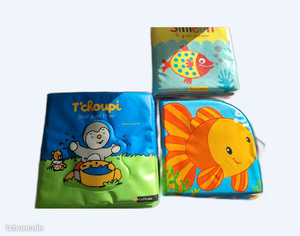 3 livres de bain enfant Tchoupi... (image 1)