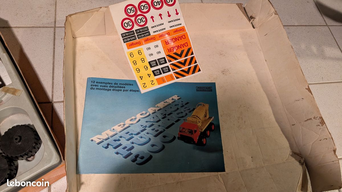 MECCANO MECCAKIT TRAVAUX PUBLICS 300 - Boîte Vintage Incomplète - Occasion