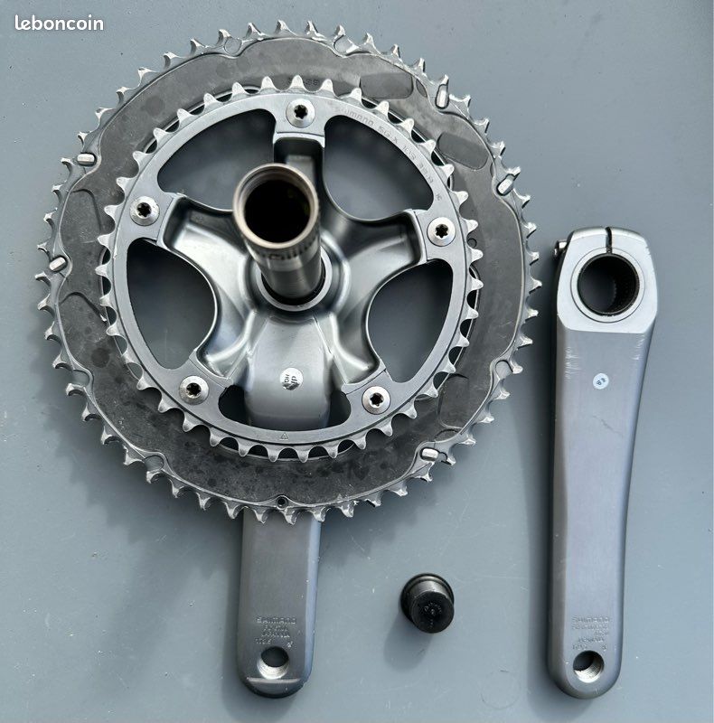 Pédalier Shimano Ultegra FC-6500 53/39t 172,5mm 130bcd – Occasion – Pour Vélo De Route