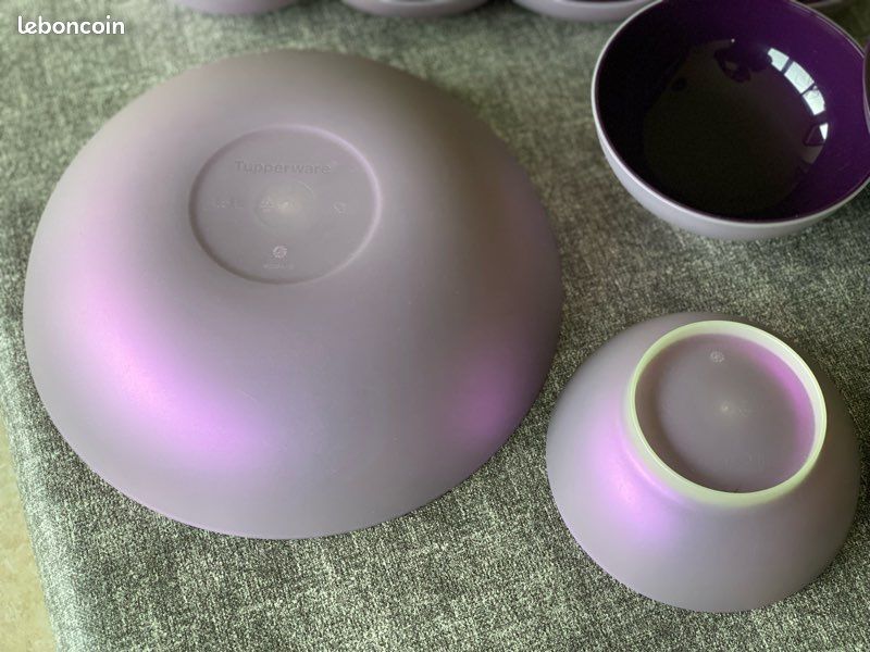 Tupperware Crystalwave Tasse à soupe pour micro-ondes Violet lavande 473 ml