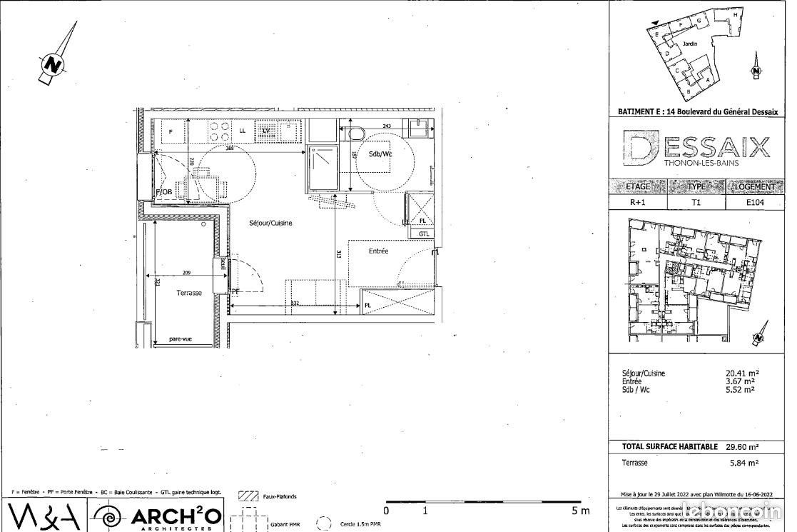 Appartement a louer thonon-les-bains - 1 pièce(s) - 29 m2 - Surfyn