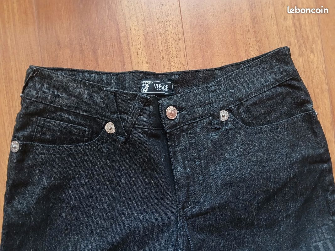 VERSACE JEANS COUTURE- Jean vintage monogram intégral neuf taille L (image 3)