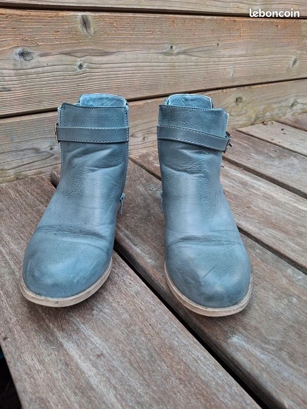 Bottines bleues - 38 (image 6)