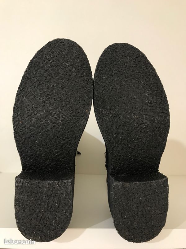 ◊ Perle rare ◊ Superbes bottes hautes cuir neuves A.P.C. Noires – P39 (image 5)