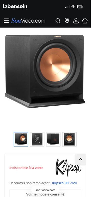 Klipsch R-112SW (image 1)