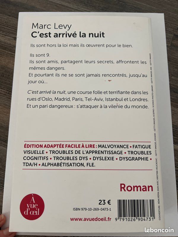 C’est arrivé la nuit Ed. A Vue d’oeil- Grands caractères (image 3)