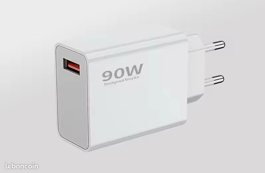 Chargeur Turbo 90W USB-C – Compatible Xiaomi, Samsung et iPhone (image 2)