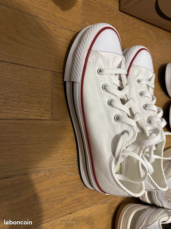 Converse Plateforme Converse Basse Blanche Taille 36 Converse