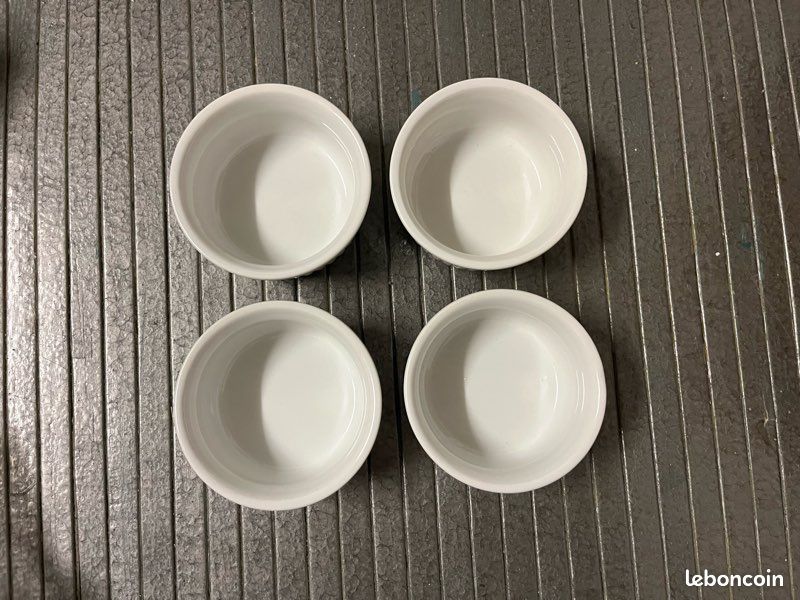 Lot vaisselle en porcelaine blanche APILCO France (Yves Deshoulières) & Ramequins (image 12)