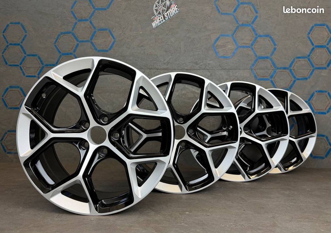 Pack 4 Jantes 18” Style Audi Sport – A3, A4, A5,Q3, Q2, Q1,Sirocco, Skoda,Seat Golf, – 5x112 etc... (image 1)