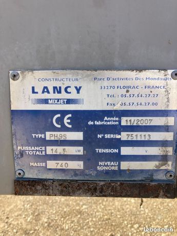 Lancy Machine Machine lancy d'occasion - BTP - Chantier gros-oeuvre - leboncoin