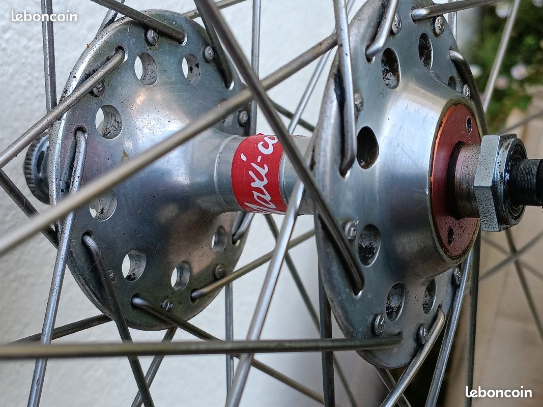 Moyeux MAXI CAR grandes flasques 36T velo vintage 1970s Fran