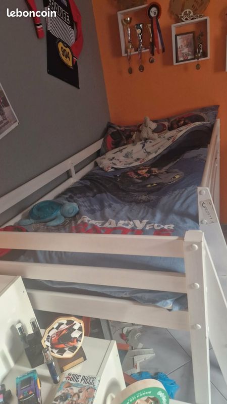 Chambre enfant lit en hauteur , blanche (image 3)