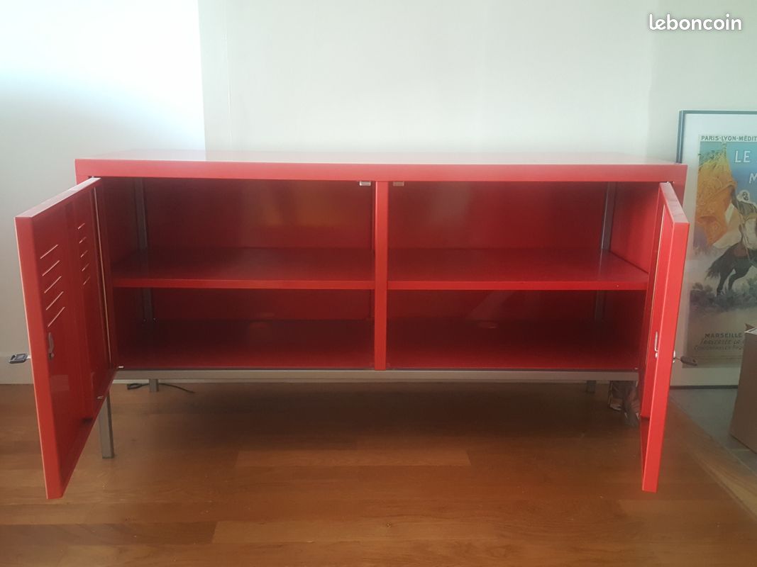 Meuble ikea rouge (image 3)