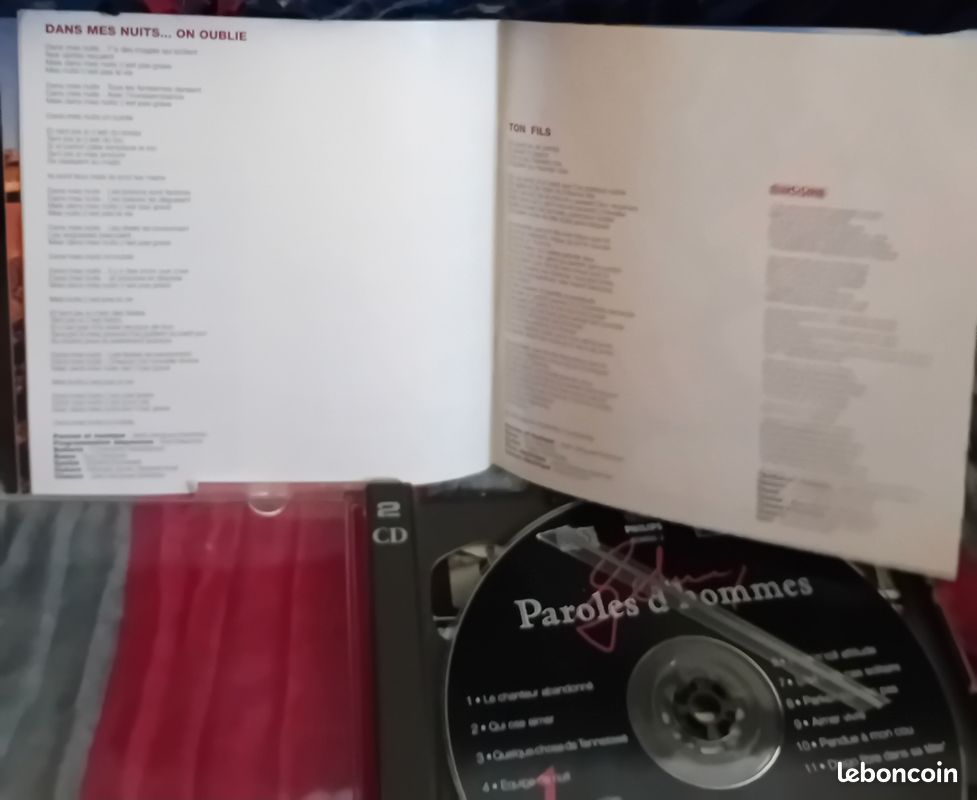 Double album cd Johnny Hallyday " Paroles d'hommes " (image 16)