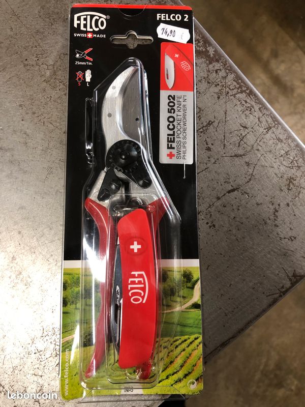 Sécateur Felco 2 L – 25 Mm, Outillage Jardinage Neuf