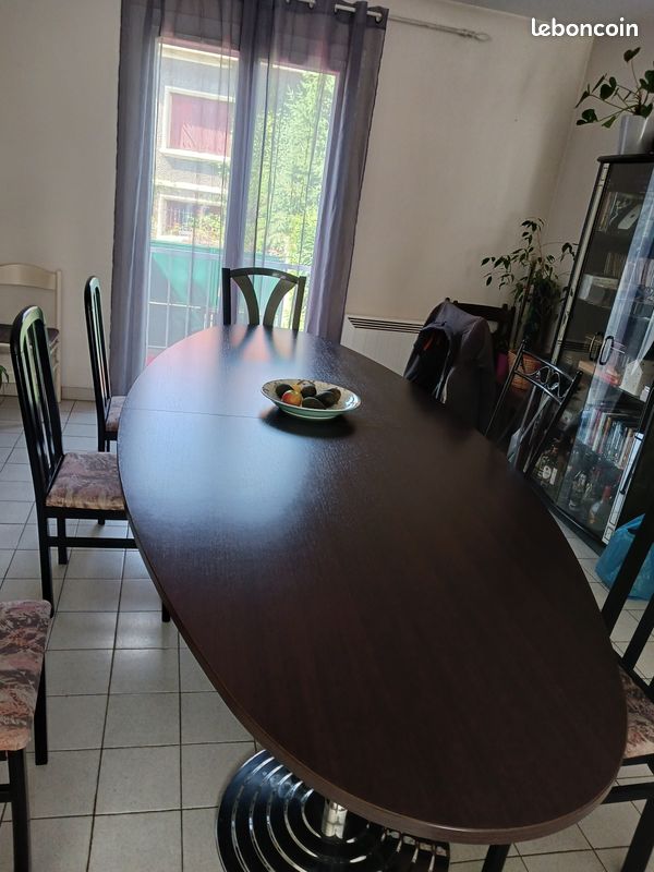Table ovale pour bureau réunion (image 3)