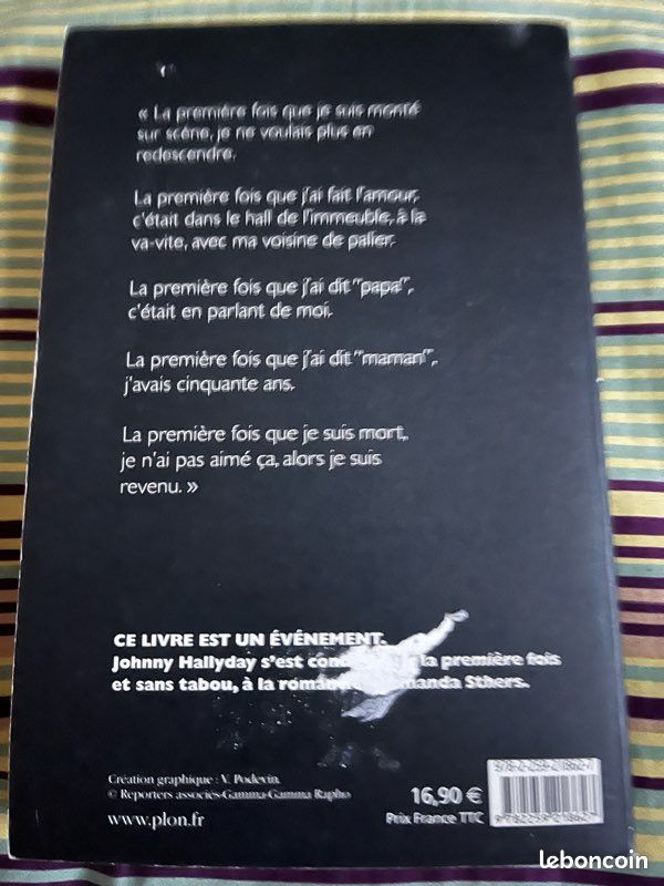 Johnny Hallyday: Dans mes yeux ( avec Amanda Sthers) - Johnny le rebelle amoureux (Bernard Violet ) Livres brochés neufs éditions Plon et Fayard) (image 6)
