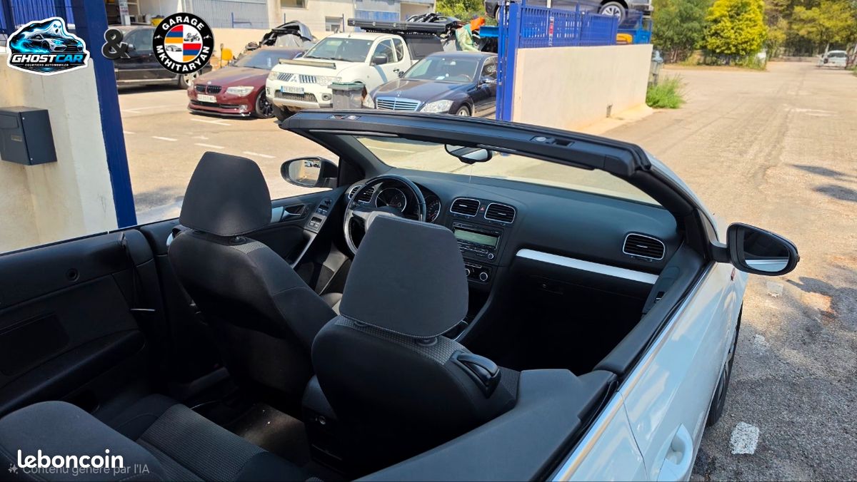 VW Golf 6 Cabriolet 1.6 TDI 105 – Look GTI – Modèle Unique – 120 686 km (image 5)