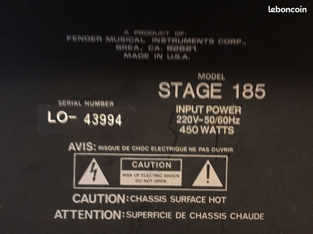 Ampli de guitare Fender Stage 185 - 150 Watts (image 3)