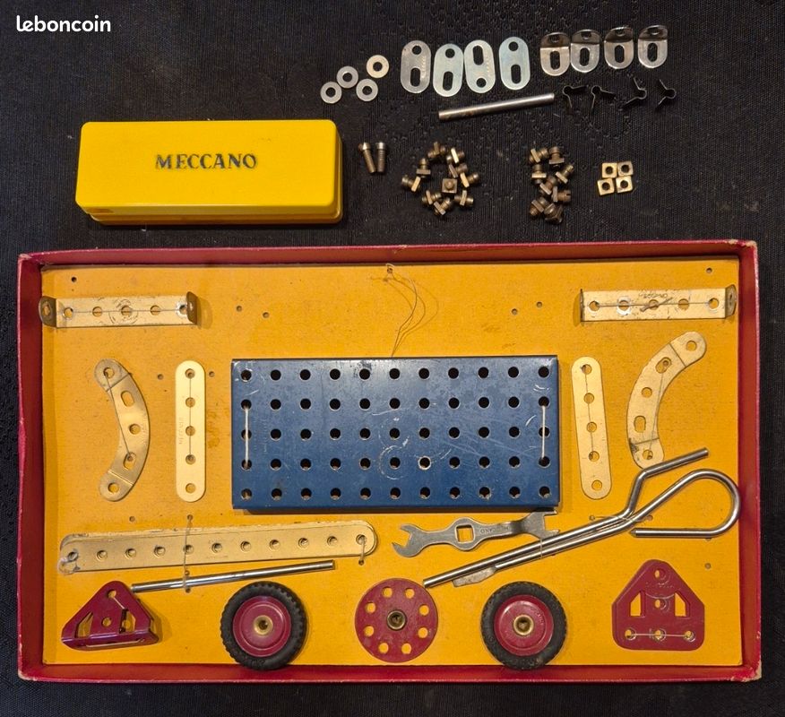 Boîte Meccano N°2 Vintage 1954 – La Mécanique En Miniature – France