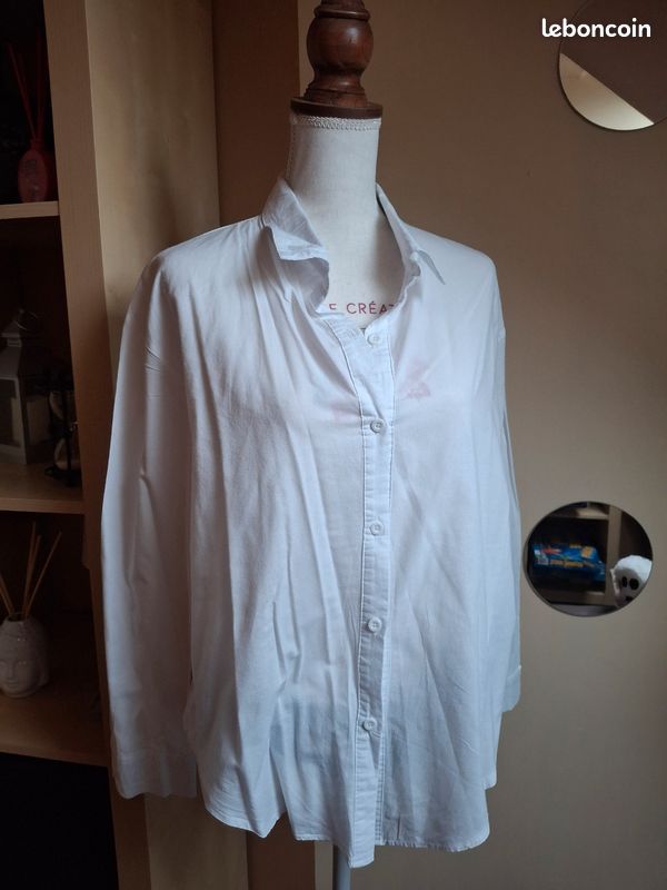 Chemise blanche simple shein L 40/42 (image 1)