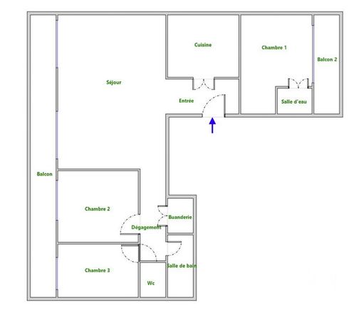 Appartement a louer ville-d'avray - 4 pièce(s) - 101 m2 - Surfyn