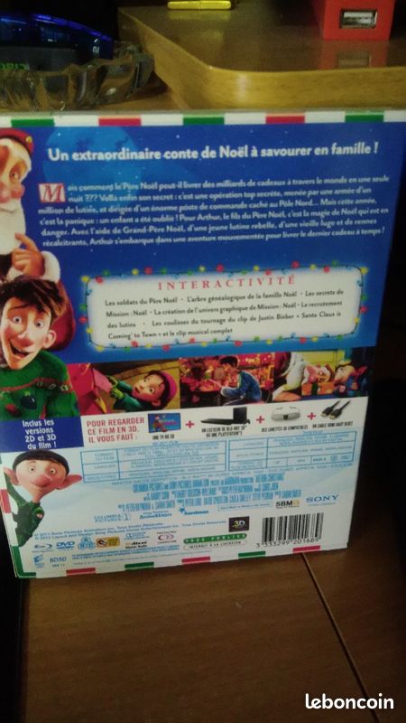 DVD Blu-Ray 3D tout neuf mission Noël en relief (image 3)