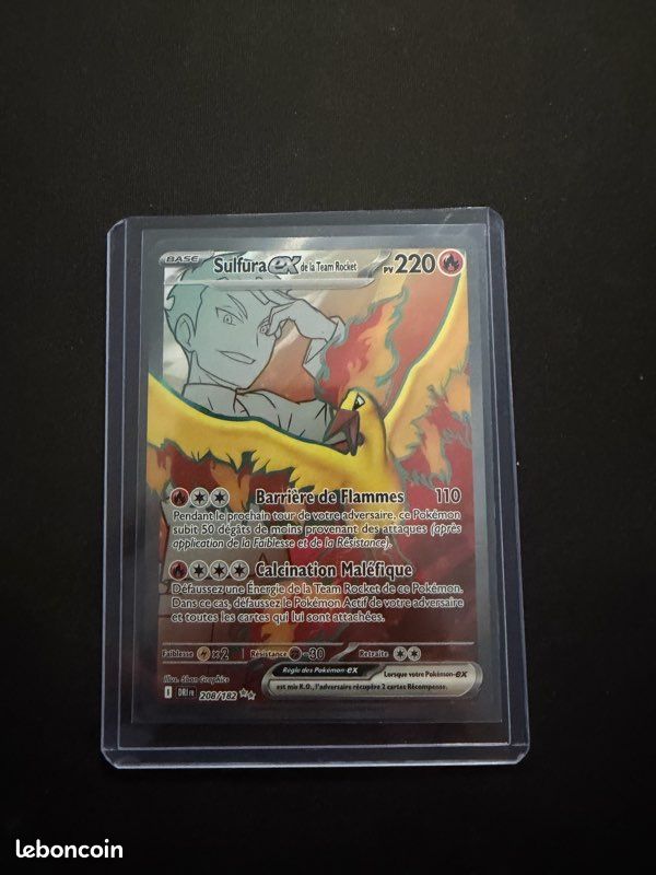 Sulfura Ex de la team rocket DRI 208/182 . Sulfura 208/182 - sulfura ex 208/182 (image 1)