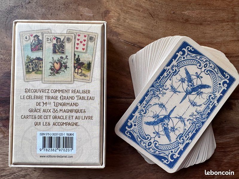 Grandd Tableau Lenormand Cartes de Tarot Oracle 36 | Deck d'oracle confortable au toucher pour célébrations festives et voyages personnels
