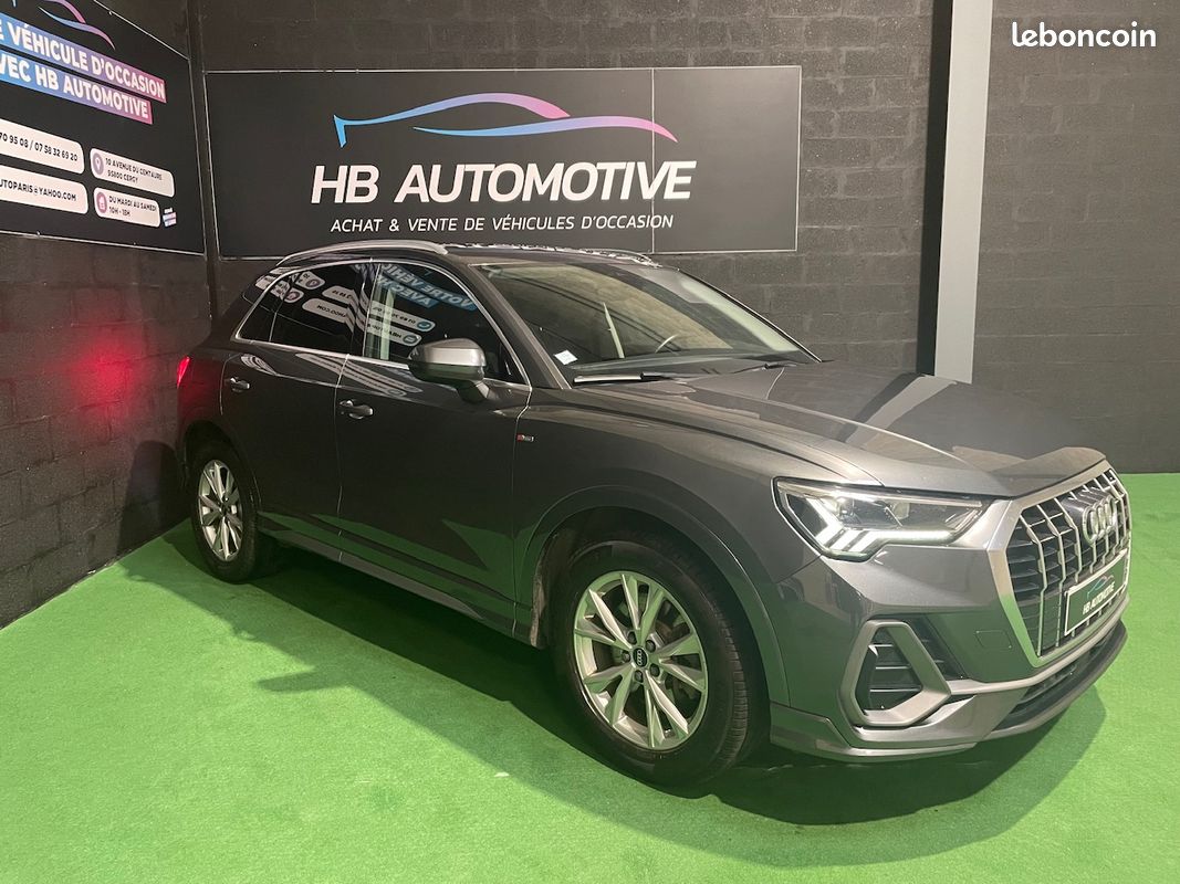 Audi q3 sline s line 45 tfsie 245 ch phares laser/apple carplay/caméra/sièges chauffant garantie 12 mois (image 1)