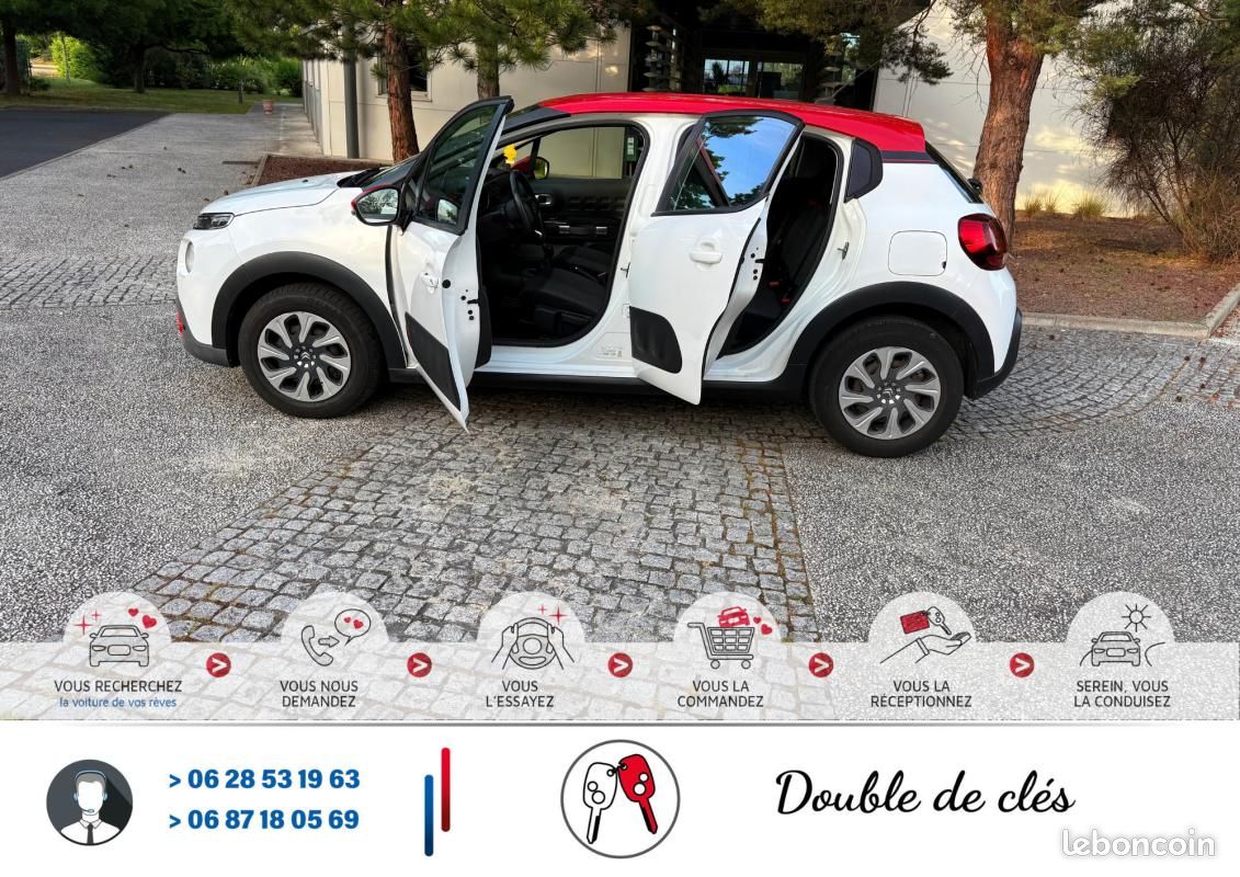 Citroën C3 III 1.2 VTi 12V 82 cv White&Red Color*Crit'Air 1*Ct Kit Distribution Entretien Complet... (image 18)