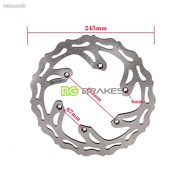 Disque De Frein Arrière Lucas Pour Yamaha WR 125 R, WR 125 X, WR 250 F - Neuf Sous Blister