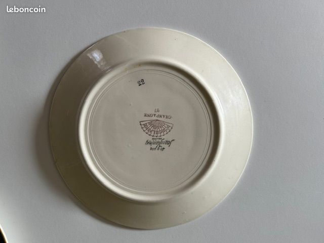 6 assiettes à dessert 9208 - Digoin Sarreguemines - France