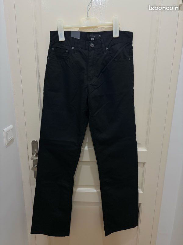 Pantalon droit noir Homme 29 x 32 Bossini (image 3)
