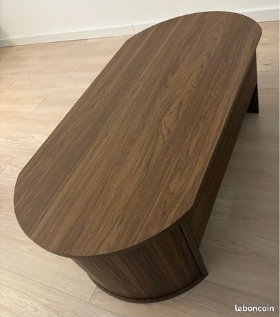 Table Basse Relevable KIMENICH 3 En 1 - Avec Rangement, Blanc, 100x100cm - Salon, Bureau