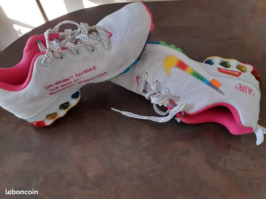 Neon Rainbow Women's Nike Air Ultra Rainbow Baskets Unisexe