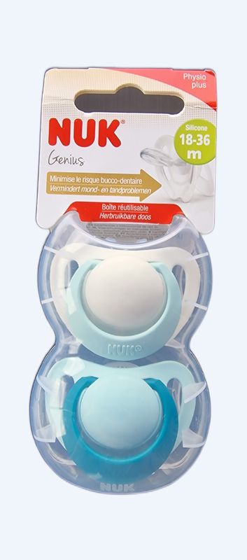 Sucette Nuk Genius 18-36 Silicone 1 unités