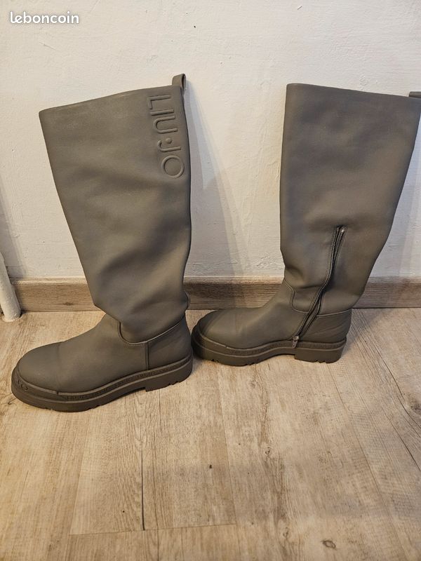 Bottes hautes Liu Jo grises taille 41 (image 3)