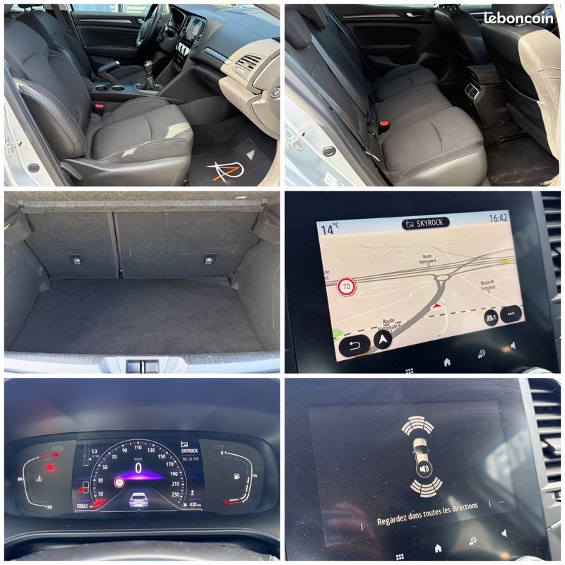 Renault Megane IV Blue dCi 115ch Business LEDS / CarPlay / GPS / Accès mains libres 70.000 km 2021 (image 5)