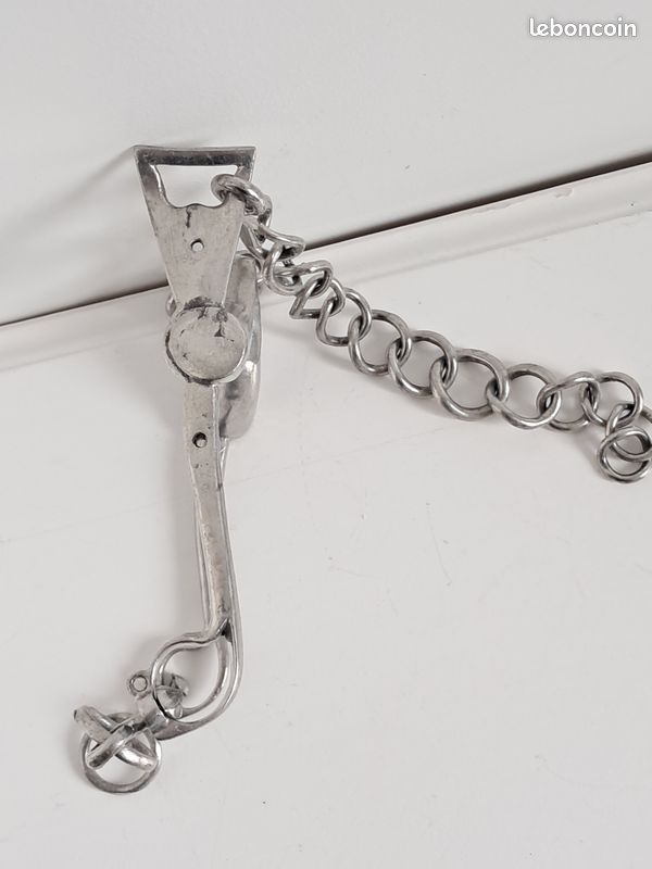 Mors De Cavalerie Vogt Années 70 – Jarges En Argent Sterling – Port Curb Roller – USA