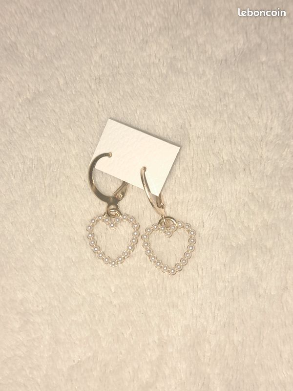 Boucles d'oreilles coeur (image 4)