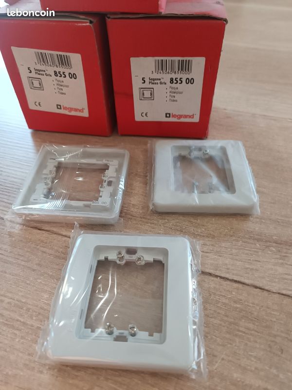 Lot De 6 Plaques Sagane Kozi Legrand 1 Poste - Noir - Neuf - Livraison Offerte