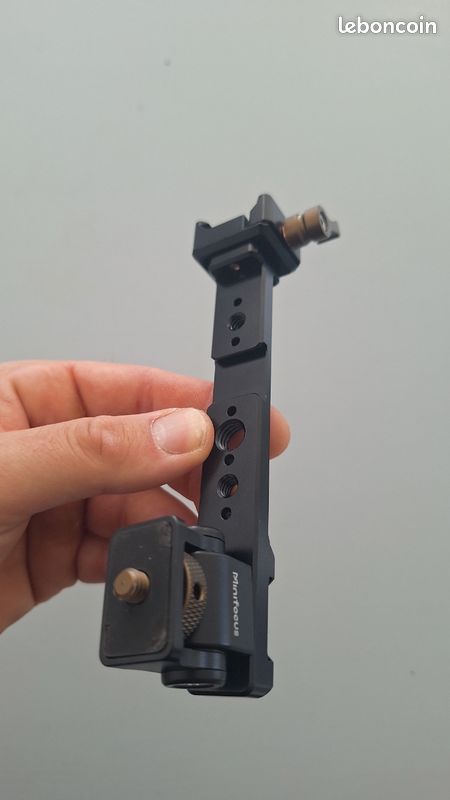Support de moniteur MINIFOCUS en aluminium, compatible avec les cages vidéo équipées d'un rail NATO (SmallRig, Tilta, Neewer, etc.) (image 5)