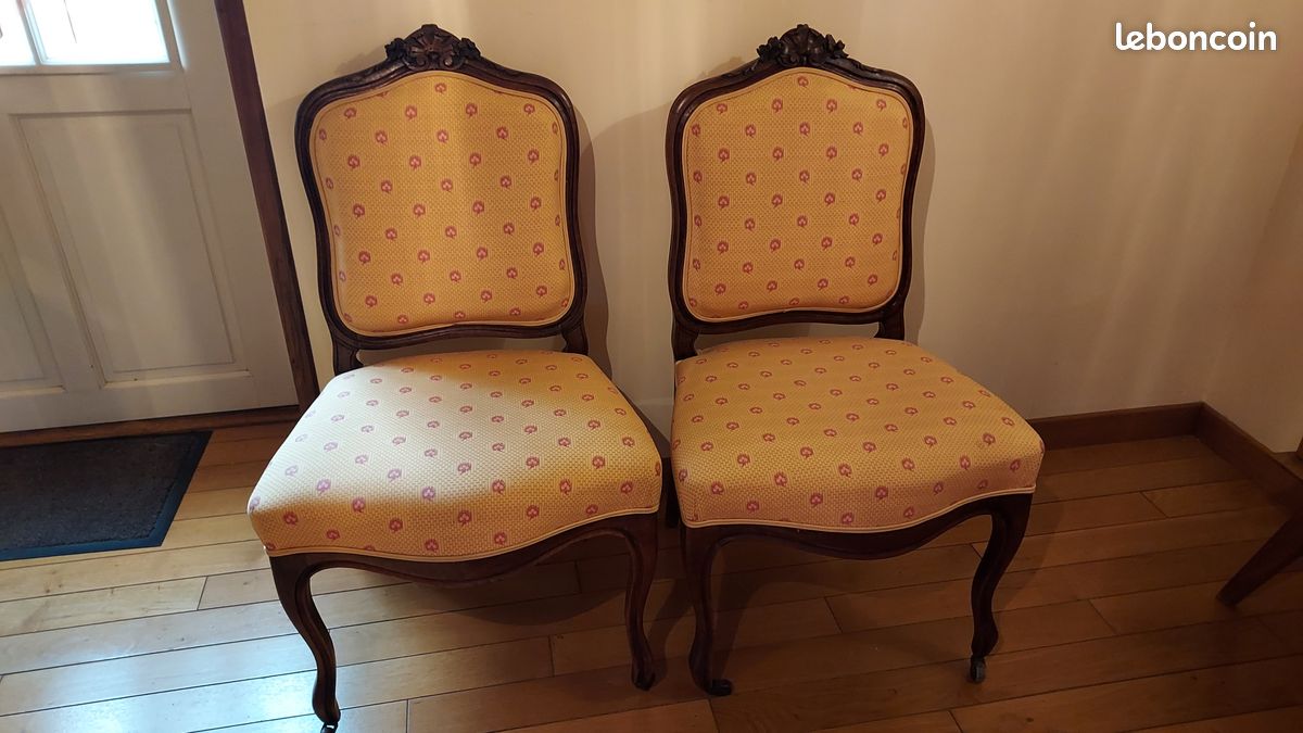 Salon régence bois et tissu (image 4)