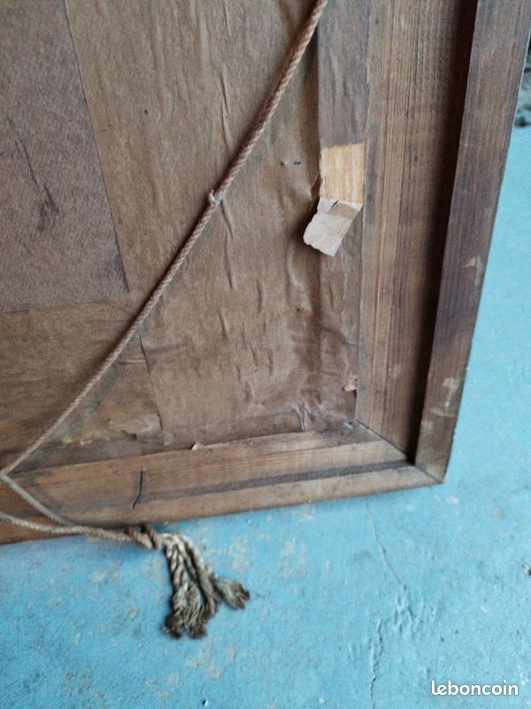 Superbe cadre avec portrait en bronze doré patiné très ancien (image 10)