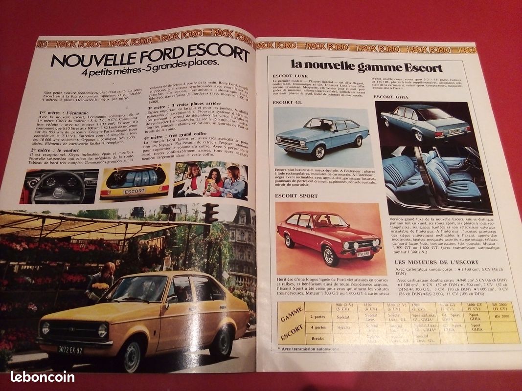 Catalogue Ford Escort, Taunus, Capri II, Granada, Mustang - 1976 (image 2)