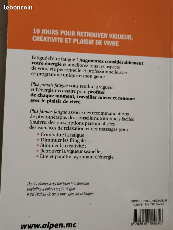 Livre "Plus jamais fatigué" méthode anti fatigue (image 3)