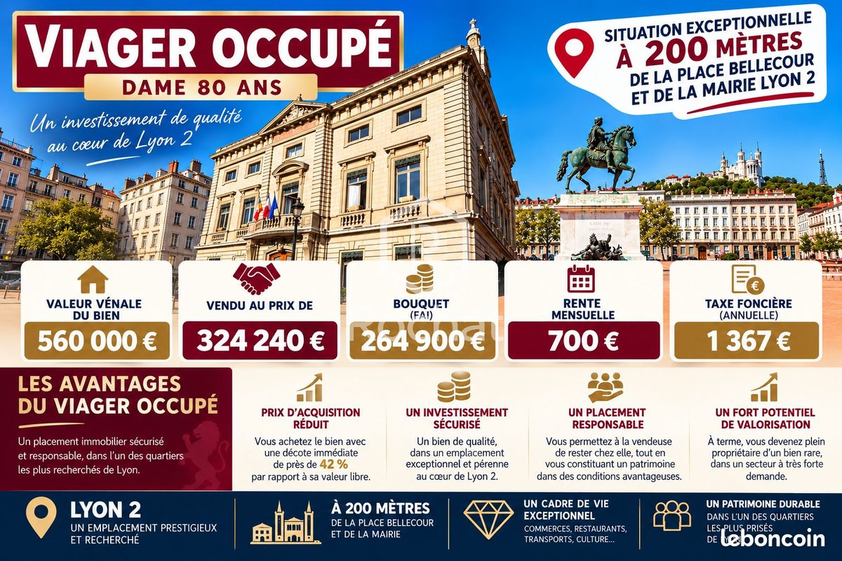 Appartement 5 pièces 134 m² · à Lyon · 134 m² · 264 900 €
